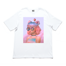 Load image into Gallery viewer, "Wanderlust" Cut and Sew Wide-body Tee White/Black