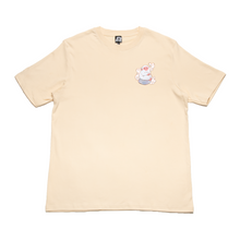 Load image into Gallery viewer, "Monkey" Cut and Sew Wide-body Tee White/Beige
