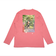 Load image into Gallery viewer, "Sakura" Cut and Sew Wide-body Long Sleeved Tee Salmon Pink