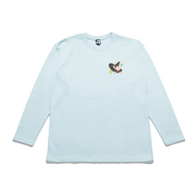 Load image into Gallery viewer, "Sakura" Taper-Fit Heavy Cotton Long Sleeve Tee Mint