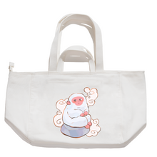 Load image into Gallery viewer, "Monkey" Tote Carrier Bag Cream