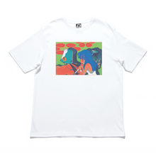 Load image into Gallery viewer, "Seeking" Cut and Sew Wide-body Tee White/Black
