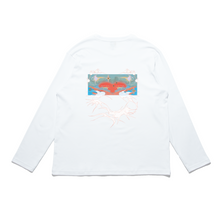 Load image into Gallery viewer, "Magical-V" Cut and Sew Wide-body Long Sleeved Tee White/Black