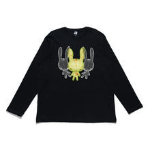 Load image into Gallery viewer, "Soul Escape" Cut and Sew Wide-body Long Sleeved Tee Black/Beige