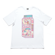 Load image into Gallery viewer, "Clown Milk" Cut and Sew Wide-body Tee White/Black