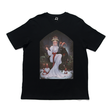 Load image into Gallery viewer, "Scandinavian December" Cut and Sew Wide-body Tee White/Black