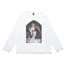 Load image into Gallery viewer, "Scandinavian December" Cut and Sew Wide-body Long Sleeved Tee White/Black