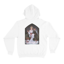 Load image into Gallery viewer, " Scandinavian December" Basic Hoodie White/Black