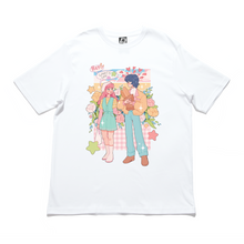 Load image into Gallery viewer, "Colorful Crush" Cut and Sew Wide-body Tee White/Black