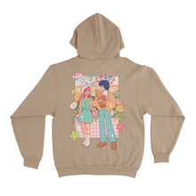 Load image into Gallery viewer, "Colorful Crush" Fleece Hoodie Beige/Light Pink