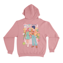 Load image into Gallery viewer, "Colorful Crush" Fleece Hoodie Beige/Light Pink
