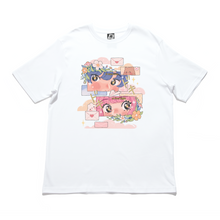 Load image into Gallery viewer, "Love at First Sight" Cut and Sew Wide-body Tee White/Black