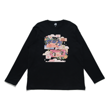 Load image into Gallery viewer, "Love at First Sight" Cut and Sew Wide-body Long Sleeved Tee White/Black