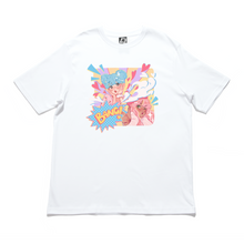 Load image into Gallery viewer, "Love Shot" Cut and Sew Wide-body Tee White/Beige