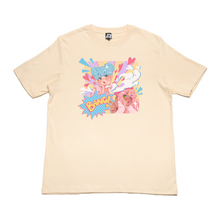 Load image into Gallery viewer, "Love Shot" Cut and Sew Wide-body Tee White/Beige
