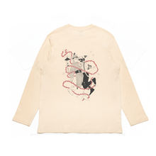 Load image into Gallery viewer, "Ghost catcher" Cut and Sew Wide-body Long Sleeved Tee White/Beige