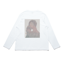 Load image into Gallery viewer, "Out of Mind" Cut and Sew Wide-body Long Sleeved Tee White