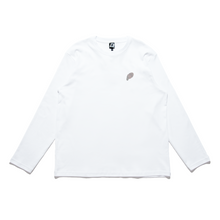 Load image into Gallery viewer, "Out of Mind" Cut and Sew Wide-body Long Sleeved Tee White