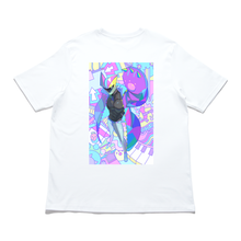 Load image into Gallery viewer, "Catguy" Cut and Sew Wide-body Tee White