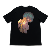Load image into Gallery viewer, "4" Cut and Sew Wide-body Tee Black