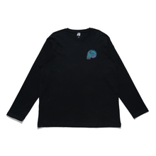 Load image into Gallery viewer, "4" Cut and Sew Wide-body Long Sleeved Tee Black