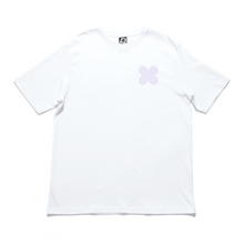 Load image into Gallery viewer, "Calm" Cut and Sew Wide-body Tee White/Salmon Pink