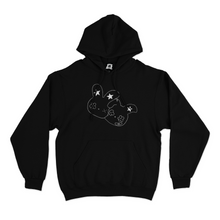 Load image into Gallery viewer, "Double Bunny" Basic Hoodie White/Black