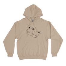 Load image into Gallery viewer, "Double Bunny" Fleece Hoodie Beige