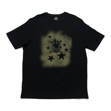 Load image into Gallery viewer, "Moss Bunny" Cut and Sew Wide-body Tee Black/Beige
