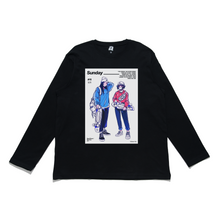 Load image into Gallery viewer, "Sunday Penny" Cut and Sew Wide-body Long Sleeved Tee White/Black