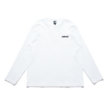 Load image into Gallery viewer, "Waves" Cut and Sew Wide-body Long Sleeved Tee White