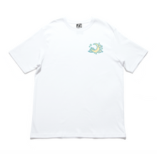 Load image into Gallery viewer, "Whale Window" Cut and Sew Wide-body Tee White/Black