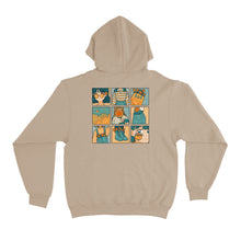 Load image into Gallery viewer, "Sunflower" Fleece Hoodie Beige
