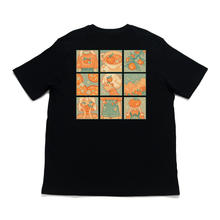 Load image into Gallery viewer, "Orange Moodboard" Cut and Sew Wide-body Tee White/Black