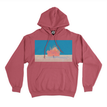 Load image into Gallery viewer, "The Burning House" Basic Hoodie White/Pink