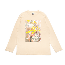 Load image into Gallery viewer, "Eyeline 7" Cut and Sew Wide-body Long Sleeved Tee White/Beige