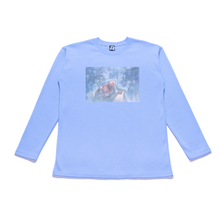 Load image into Gallery viewer, "Eyeline 9" Taper-Fit Heavy Cotton Long Sleeve Tee Sky Blue
