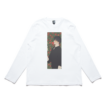 Load image into Gallery viewer, "Camellia" Cut and Sew Wide-body Long Sleeved Tee White/Black