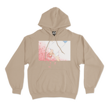 Load image into Gallery viewer, "Cherry Blossom" Fleece Hoodie Beige