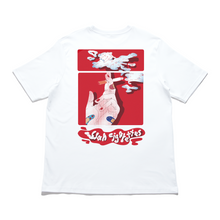 Load image into Gallery viewer, "Red Girl" Cut and Sew Wide-body Tee White