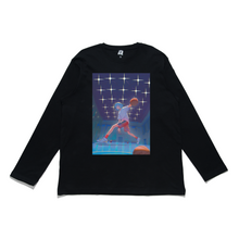Load image into Gallery viewer, "Basket" Cut and Sew Wide-body Long Sleeved Tee White/Black