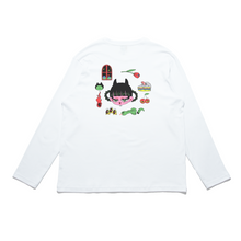 Load image into Gallery viewer, "Akumu" Cut and Sew Wide-body Long Sleeved Tee White