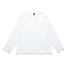 Load image into Gallery viewer, "Akumu" Cut and Sew Wide-body Long Sleeved Tee White