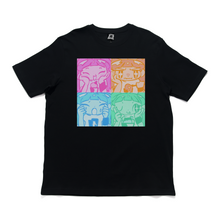 Load image into Gallery viewer, "Kido I Raku" Cut and Sew Wide-body Tee White/Black