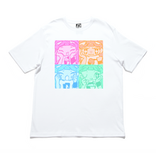 Load image into Gallery viewer, "Kido I Raku" Cut and Sew Wide-body Tee White/Black