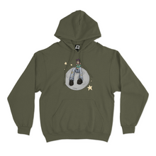 Load image into Gallery viewer, "Space Girl" Fleece Hoodie Khaki