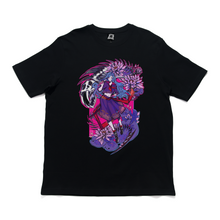 Load image into Gallery viewer, "River Spirit-Blue" Cut and Sew Wide-body Tee White/Black
