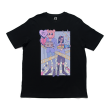 Load image into Gallery viewer, "Party Entertainers" Cut and Sew Wide-body Tee White/Black