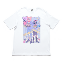Load image into Gallery viewer, "Party Entertainers" Cut and Sew Wide-body Tee White/Black