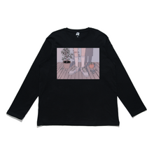 Load image into Gallery viewer, "Lo-Fi Vibes" Cut and Sew Wide-body Long Sleeved Tee White/Black